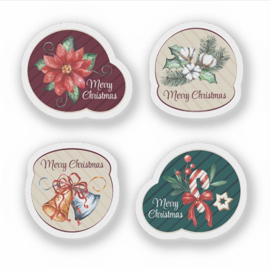 Sticker Collection d'insignes de Noël (Devant)