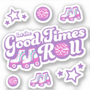 Sticker Collection Disco Roller Super Retro