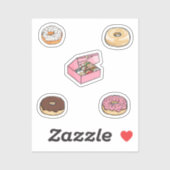 Sticker Collection Donuts (Feuille)