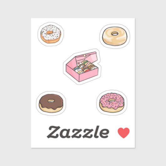 Sticker Collection Donuts (Feuille)