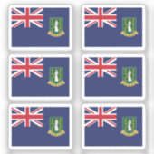 Sticker Collection Drapeau des Îles Vierges britanniques p (Recto)