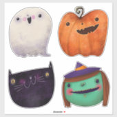 Sticker Collection Éffrayante d'Halloween (Feuille)