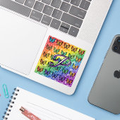 Sticker Collection Fierté en Vol (Ordinateur portable avec iPhone)