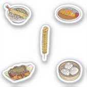 Sticker Collection gastronomique asiatique (Recto)
