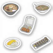 Sticker Collection gastronomique asiatique (Recto)