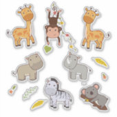 Sticker Collection Jungle Animaux Scrapbooking (Devant)