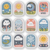 Sticker Collection météorologique - Conception 1 (Devant)
