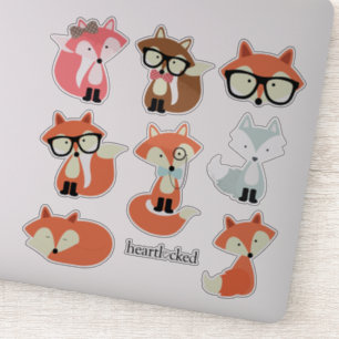 Sticker Collection mignonne de renards