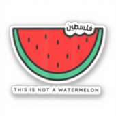 Sticker Collection Palestine 'This is not a Watermelon' (Recto)