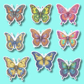Sticker Collection papillon colorée étanche