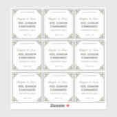 Sticker Collection privée Bougie transparente artisanale (Feuille)