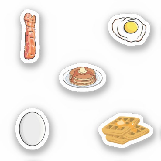 Sticker Collection restauration petit-déjeuner (Recto)