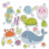 Sticker Collection Vie marine Cute 6 Scrapbooking (Devant)