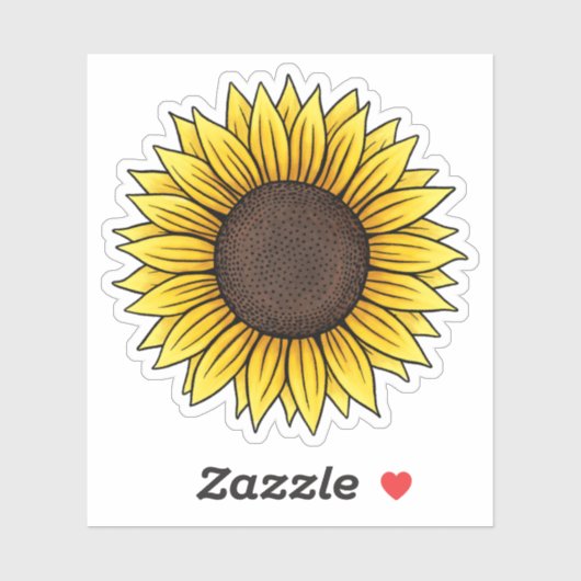 Sticker Collier de tournesol (Feuille)