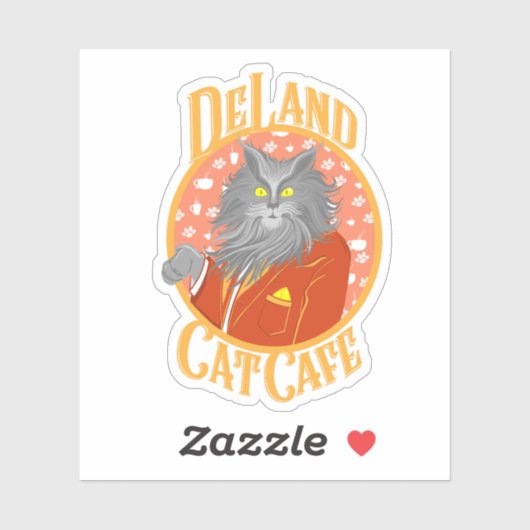 Sticker Collier Henry DeCat en Jaune (Feuille)