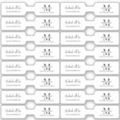 Sticker Collier minimaliste Joyau Foldover Barbell Étiquet (Devant)