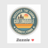 Sticker Collingdale, Pennsylvanie (Feuille)
