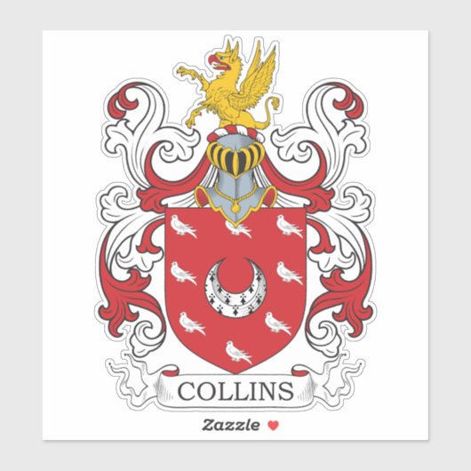 Sticker Collins Family Crest (Feuille)