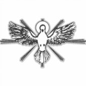 Sticker Colombe du Saint-Esprit Confirmation religieuse et (Devant)