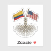 Sticker Colombien - Américain (Feuille)