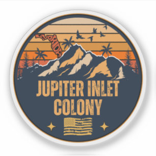 Sticker Colonie de Jupiter Inlet, Floride