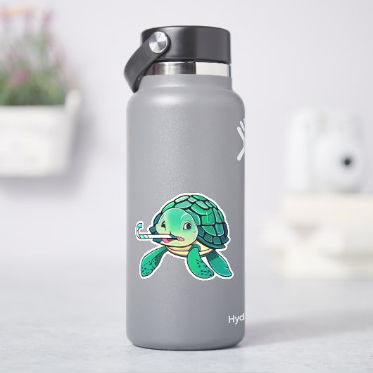 Sticker Colonne de tortue de mer pour enfants (HydroFlask)