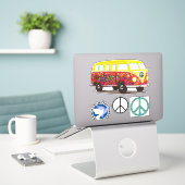 Sticker Colonnes Mondiales pour la Paix (Ordinateur portable sur le bureau)