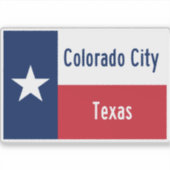 Sticker Colorado City Texas (Devant)