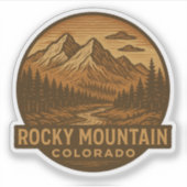 Sticker Colorado du Parc national des Rocheuses (Devant)