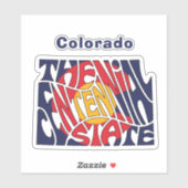 Sticker Colorado Pseudo Word Art Vinyl (Feuille)