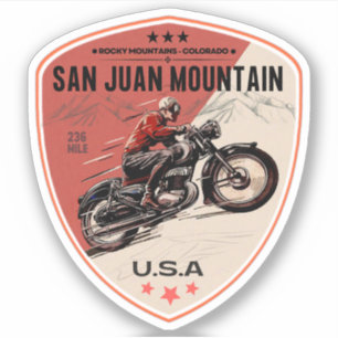 Sticker Colorado Scenic Byway San Juan Skyway moto