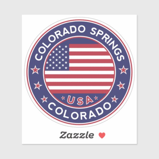 Sticker Colorado Springs (Feuille)