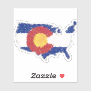 Sticker Colorado, USA