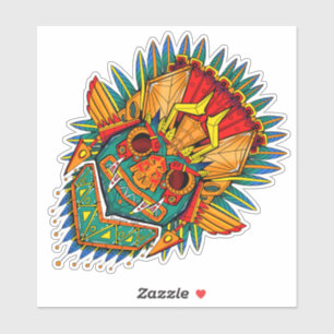 Sticker Colorant de masque Tiki