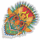 Sticker Colorant de masque Tiki (Devant)