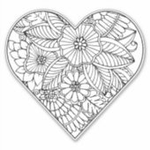 Sticker Coloration des fleurs cardiaques (Devant)