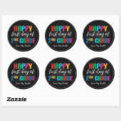 Sticker Coloré Chalkboard 2e année scolaire (Feuille)