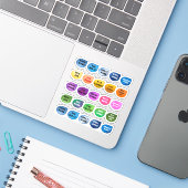 Sticker Coloré Encouragement (Ordinateur portable avec iPhone)