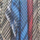 Sticker Coloré Palestinien Keffiyeh (Devant)