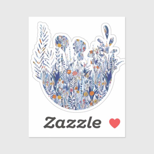 Sticker Colorful Bold Garden Mix (Feuille)