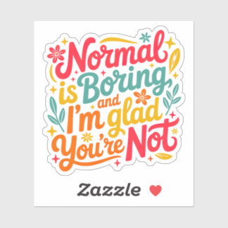 Sticker Colorful Hand Lettered Motivational Quote