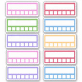 Sticker Colorful Weekly Habit Tracker (Devant)