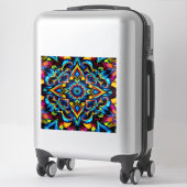 Sticker Colorido Kaleidoscope Mandala iPhone 14 Funda (Sur valise)