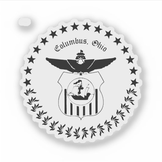 Sticker Columbus city seal (Devant)