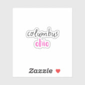Sticker Columbus Ohio (Feuille)