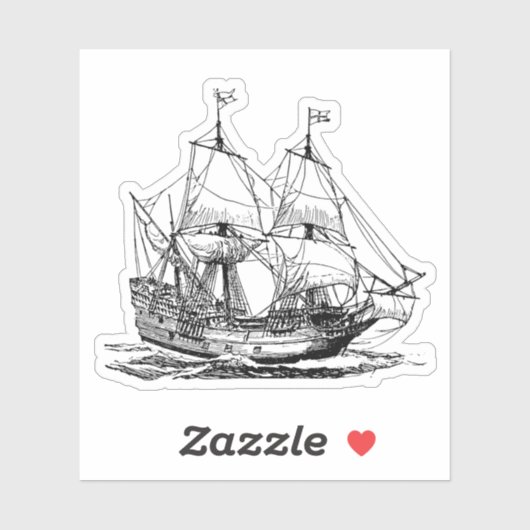 Sticker Columbus Ship (Feuille)