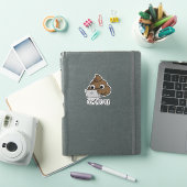 Sticker Com-poo-ter Funny Computer Poop Pun (Couverture iPad)
