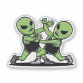 Sticker Combattre les Aliens (Devant)