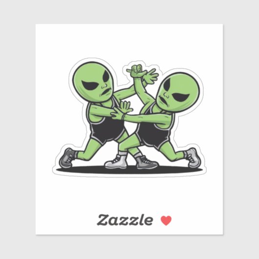 Sticker Combattre les Aliens (Feuille)