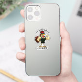 Sticker Combien de squats ? Diddly – Funny Rooster Gym (Téléphone)